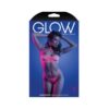 Fantasy Lingerie Glow Slow Motion Peek-a-boo Bra & Panty Neon Pink L/xl