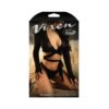 Fantasy Lingerie Vixen No Regrets Reversible Longsleeve Wrap Top & Thong Panty Black L/xl