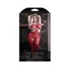 Fantasy Lingerie Sheer Unforgettable Cut-out Bodystocking Red Queen Size