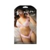 Fantasy Lingerie Vixen Sweetest Thing Lace Bralette & Pearl G-string Panty Pink O/s