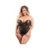 Fantasy Lingerie Floral Lace Sweetheart Neckline Corset With G-string 2xl