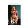 Fantasy Lingerie Vibes Fuck U Pay Me Money-print Sparkle Mesh Top & Thong S/m