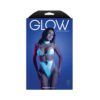 Fantasy Lingerie Glow Prismatic Iridescent Glow-in-the-dark Cut-out Harness Bodysuit M/l