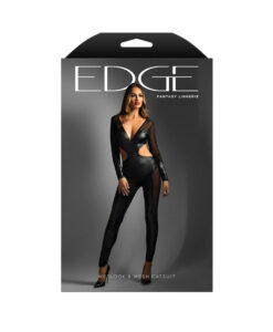 Wetlook And Mesh Catsuit S/M