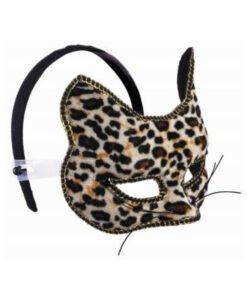 Alternative view of Venetian Half Mask Cat O/S
