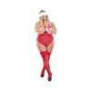 Ms Love & Bondage Teddy & 2-piece Set Red Queen