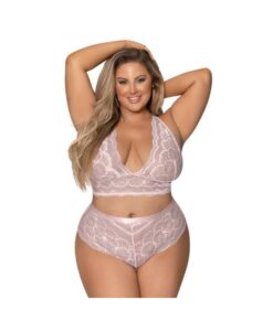 Magic Silk Seabreeze Cami & Short Set Blush Queen  Size
