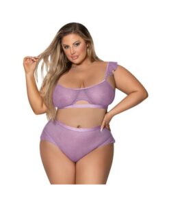 Magic Silk Girl Next Door Bralette & Panty Lilac Queen Size
