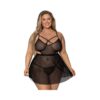 Magic Silk Girl Next Door Babydoll & Panty Black Queen Size