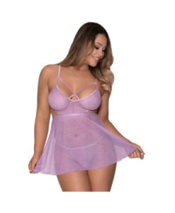 Magic Silk Girl Next Door Babydoll & Panty Lilac S/m