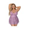 Magic Silk Girl Next Door Babydoll & Panty Lilac Queen Size