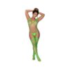 Magic Silk Seamless Body Stocking & G-string Panty  Set Lime Os