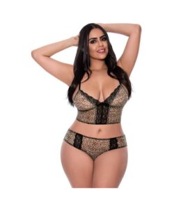 Magic Silk Purrrfect Bra & Hipster Panty Leopard Queen