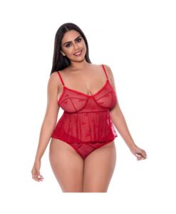 Magic Silk With Love Flutter Cami & Cheeky Panty Set Red Queen
