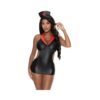 Magic Silk Dress Up Night Nurse Costume Black L/xl
