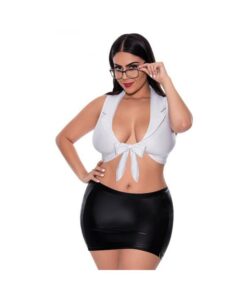 Magic Silk Dress Up Sexy Ceo Costume White Queen Size