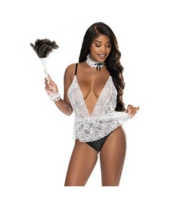 Magic Silk Dress Up Full Service Costume White S/m
