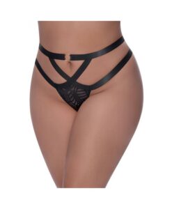Magic Silk Rude Awakening Cheeky Panty Black Queen Size