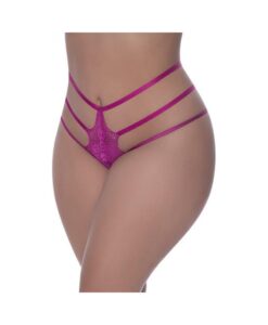 Magic Silk Berrylicious Strappy Panty Raspberry Queen Size