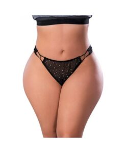 Magic Silk Glitz & Glam Tanga Black Queen Size