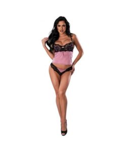Magic Silk Sensual Desires Cami And Cheeky Panty Set Mauve S/m