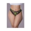 Hazy Dayz Panty W/ Open Back Pot Leaf 2xl