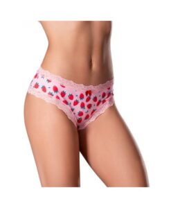 Magic Silk Sweet Treats Boy Short With Lube Strawberry L/xl