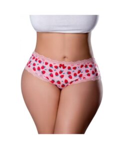 Magic Silk Sweet Treats Boy Short With Lube Strawberry Queen Size