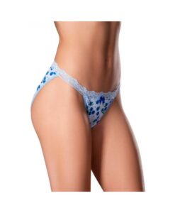 Magic Silk Sweet Treats Split Back & Crotchless Panty With Lube Blueberry L/xl