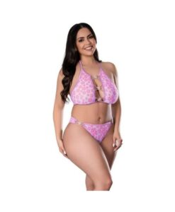 Daisy Halter Bra & Panty Set Daisy 2xl