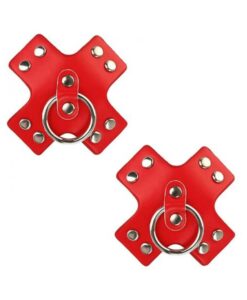 Neva Nude Reusable Pasty Nipple Ring Red