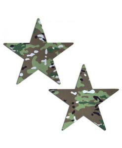 Pastease Nautical Star: Military Multi-cam Camoflauge Nipple Pasties
