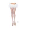 Spandex Fishnet Pantyhose Os White