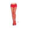Spandex Fishnet Pantyhose Os Red
