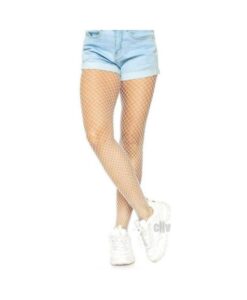 Spandex Industrial Net Tights Os White