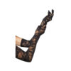 Lace Elbow Gloves Os Black 6pk