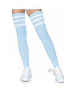 Athlete Thigh Hi 3 Stripe Top Os Lt Blu