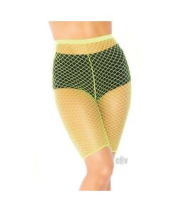 Industrial Net Biker Shorts Os Yellow