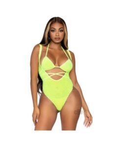 Rhinestone Mesh Wrap Around 2pc Os Ylw