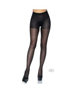 Nylon Open Butt Crotchless Hose Os Blk