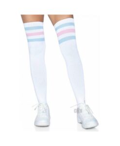 Athlete Thigh Hi 3 Stripe Top Os Pnk/blu