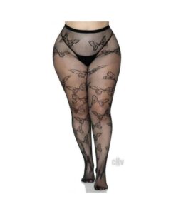 Butterfly Net Tights 1x/2x Black