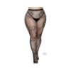 Lace Skull Fishnet Tights 1x/2x Black