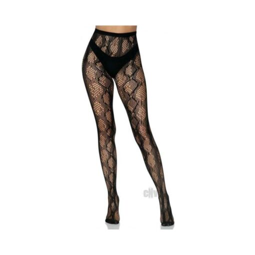 Python Net Tights Os Black