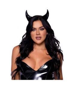 Vinyl Devil Horns O/s Black