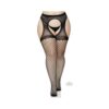 Oval Suspender Hose Opaque Top 1x/2x Wht