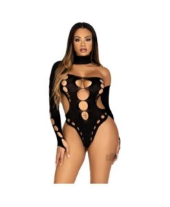 Seamles Asymmetric Thong Bodysuit Os Blk
