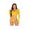 Daisy Lace Wrap Top Tie Panty Os Ylw