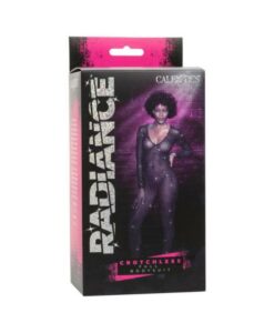 Radiance Crotchless Full Body Suit Black