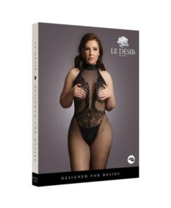 Shots Le Desir Fishnet And Lace Bodystocking Black Osx